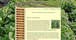 Desktop Screenshot of lincolnspringfarms.com