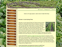 Tablet Screenshot of lincolnspringfarms.com